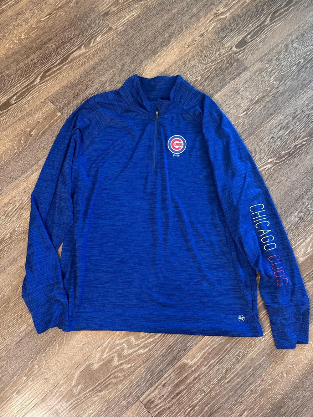 47 Brand Chicago Cubs Royal Blue Quarter-Zip Pullover